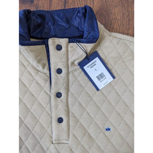 NWT Crown & Ivy Quilted Stand Collar Pullover L - Picture 2 of 8